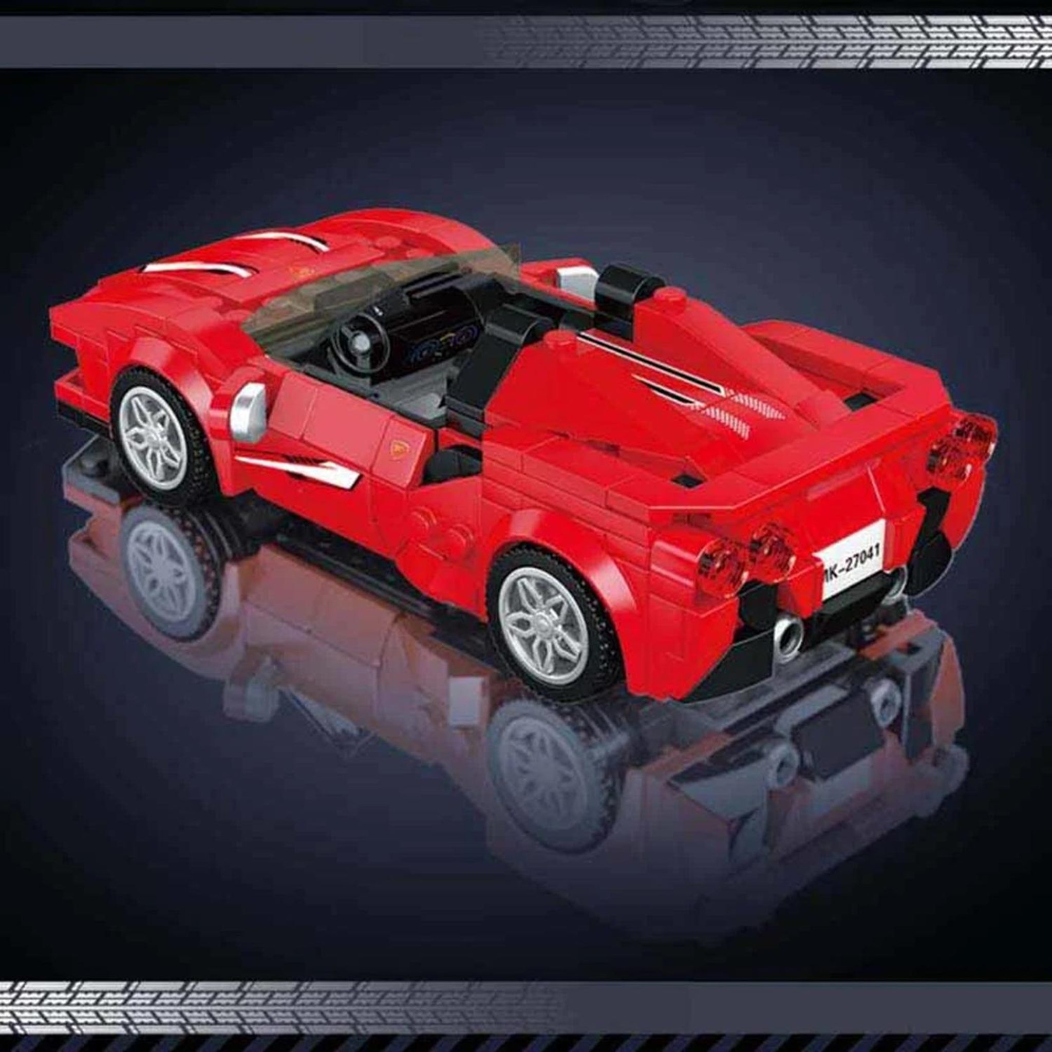 Voir la diapositive 3 : MOULD KING Supercar F8 avec vitrine de présentation