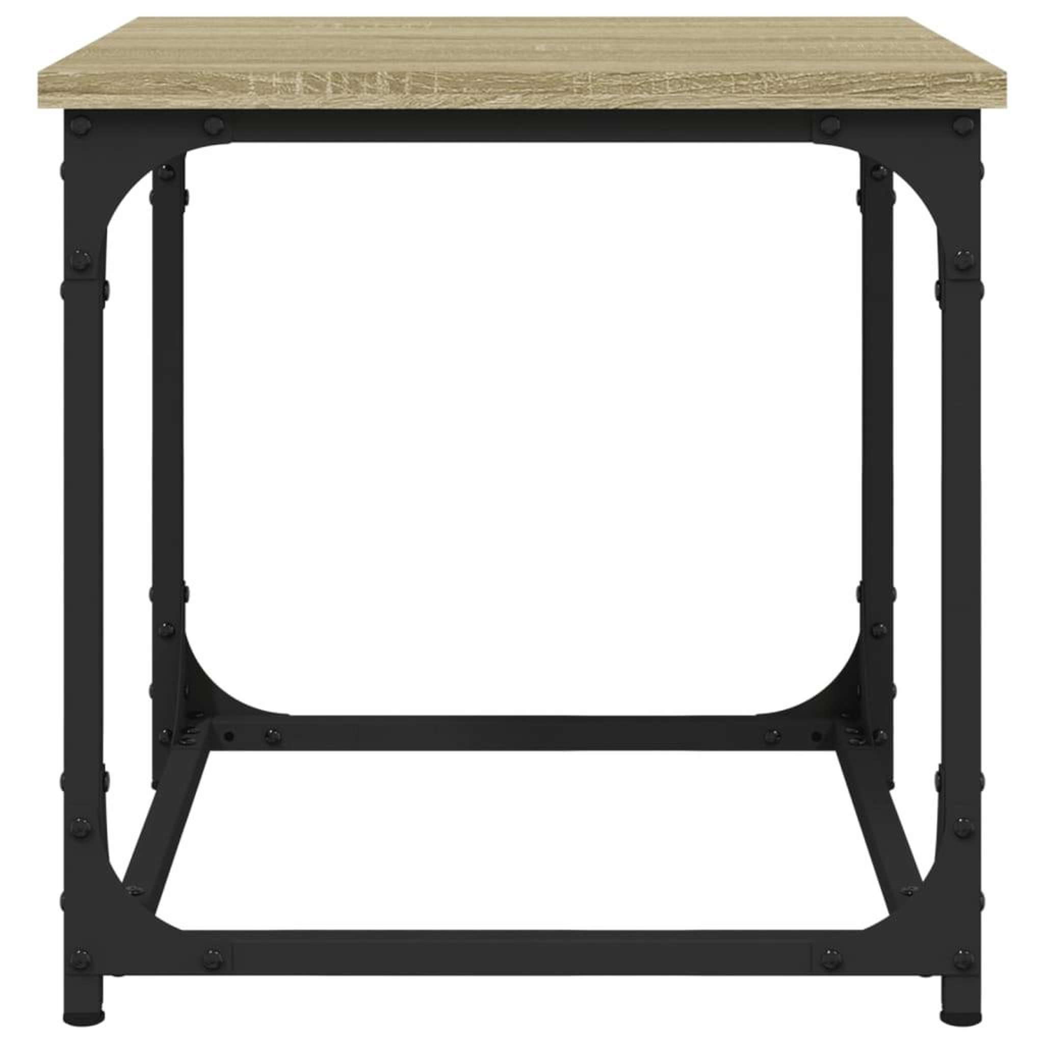 Voir la diapositive 5 : VIDAXL Table d'appoint Chene sonoma 40x40x40 cm Bois d'ingenierie