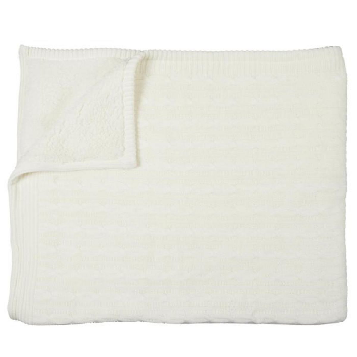 Paris Prix Plaid Sherpa  Torsadé  120x150cm Crème