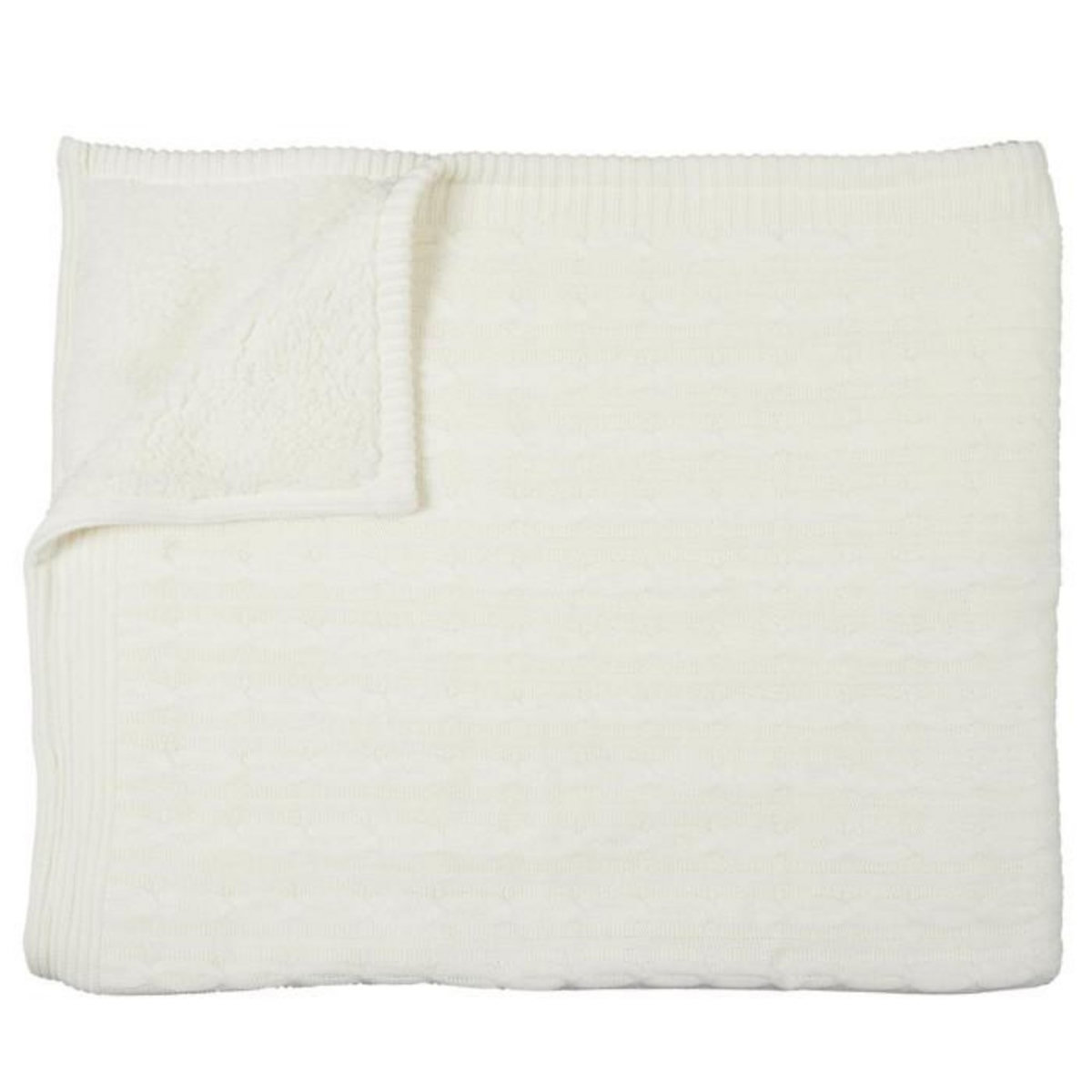 Paris Prix Plaid Sherpa  Torsadé  120x150cm Crème