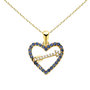 Voir la diapositive 1 : L'ATELIER D'AZUR Collier - Pendentif Or 18 Carats 750/000 Jaune  - Coeur et Flèche - Chaine Dorée