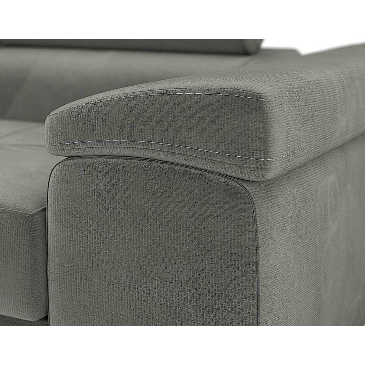 BEST MOBILIER Pablo - fauteuil avec têtière ajustable - en velours