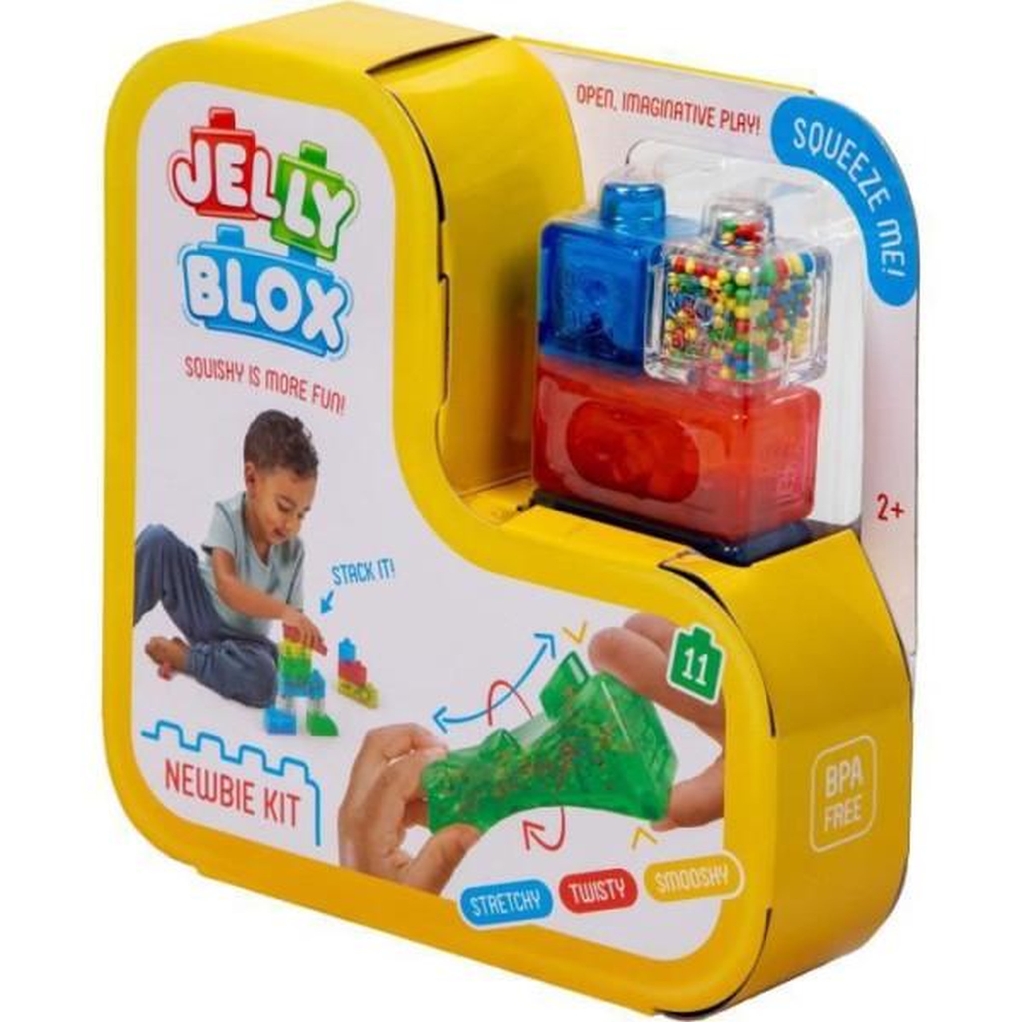 Voir la diapositive 3 : GOLIATH Jeu de construction - GOLIATH - Jelly Blox Newbie Kit - Blocs souples et tactiles des 2 ans