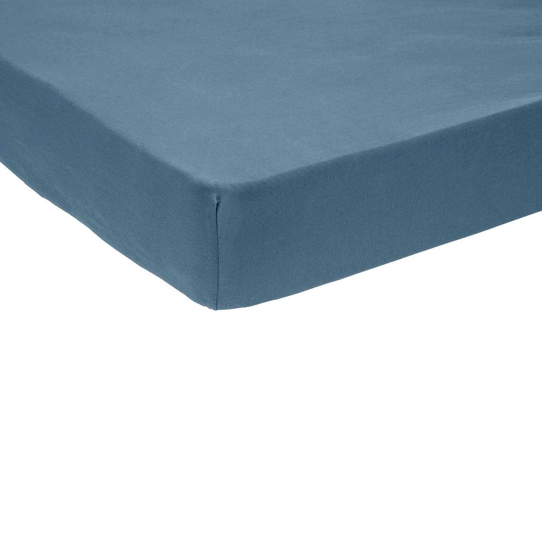 DODO Drap housse bébé confort jersey coloris denim