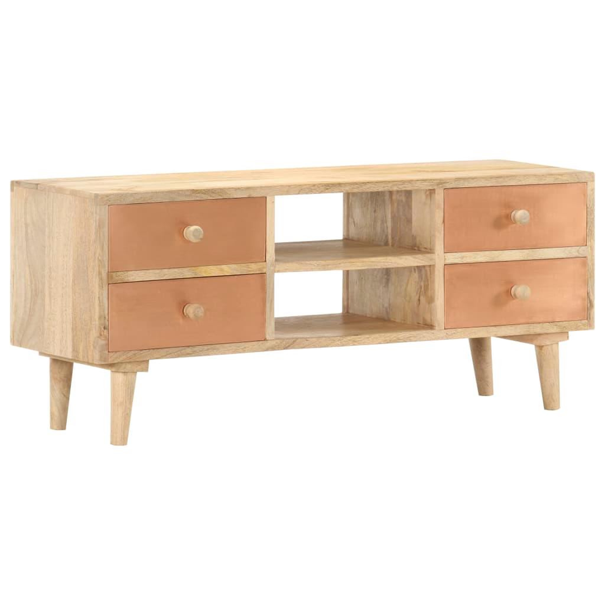 VIDAXL Meuble tv 110x30x45 cm bois de manguier solide