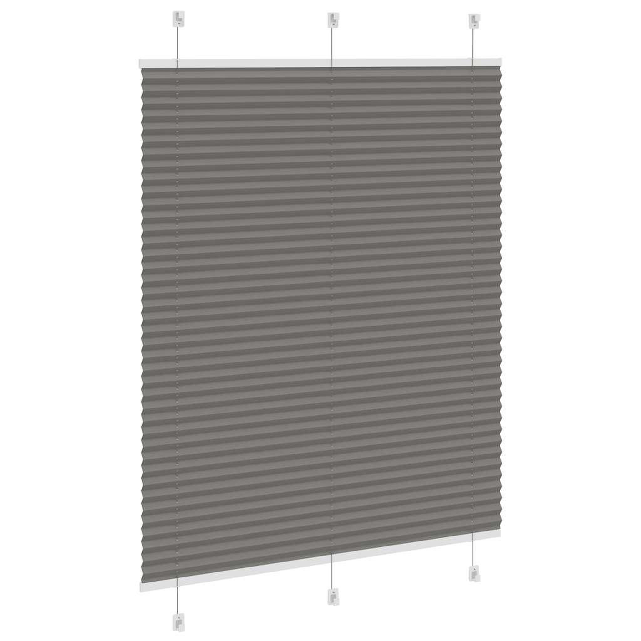 Voir la diapositive 4 : VIDAXL Store plisse anthracite 105x150 cm largeur du tissu 104,4 cm