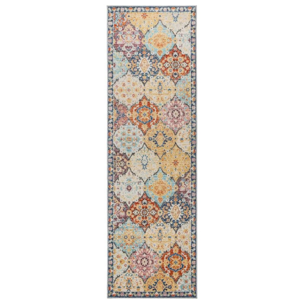 VIDAXL Tapis ARBIZU interieur exterieur design vintage 80x250 cm
