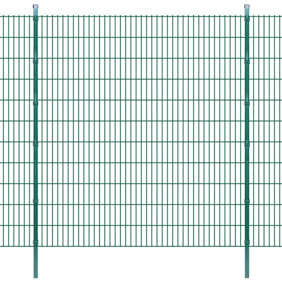 VIDAXL Panneaux et poteaux de cloture 2D pour jardin 2008x2230 mm 28 m