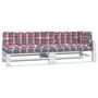 Voir la diapositive 3 : VIDAXL Coussins de palette lot de 5 motif a carreaux rouge tissu