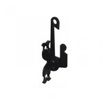 CENTRALE BRICO Support d'espagnolette acier prépeint, H.130 x L.25 x P.40 mm