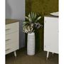 Voir la diapositive 5 : Paris Prix Vase Ovale Abstrait  Nairobi  50cm Blanc