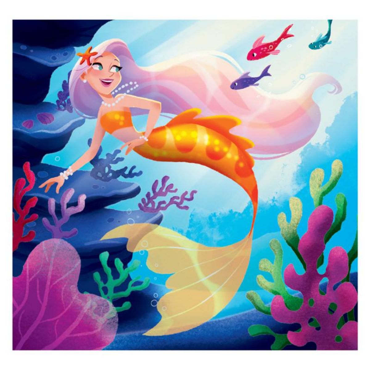 CLEMENTONI Clementoni Jigsaw Puzzle Super Color Square Fantasy, 3x48pcs. 25319