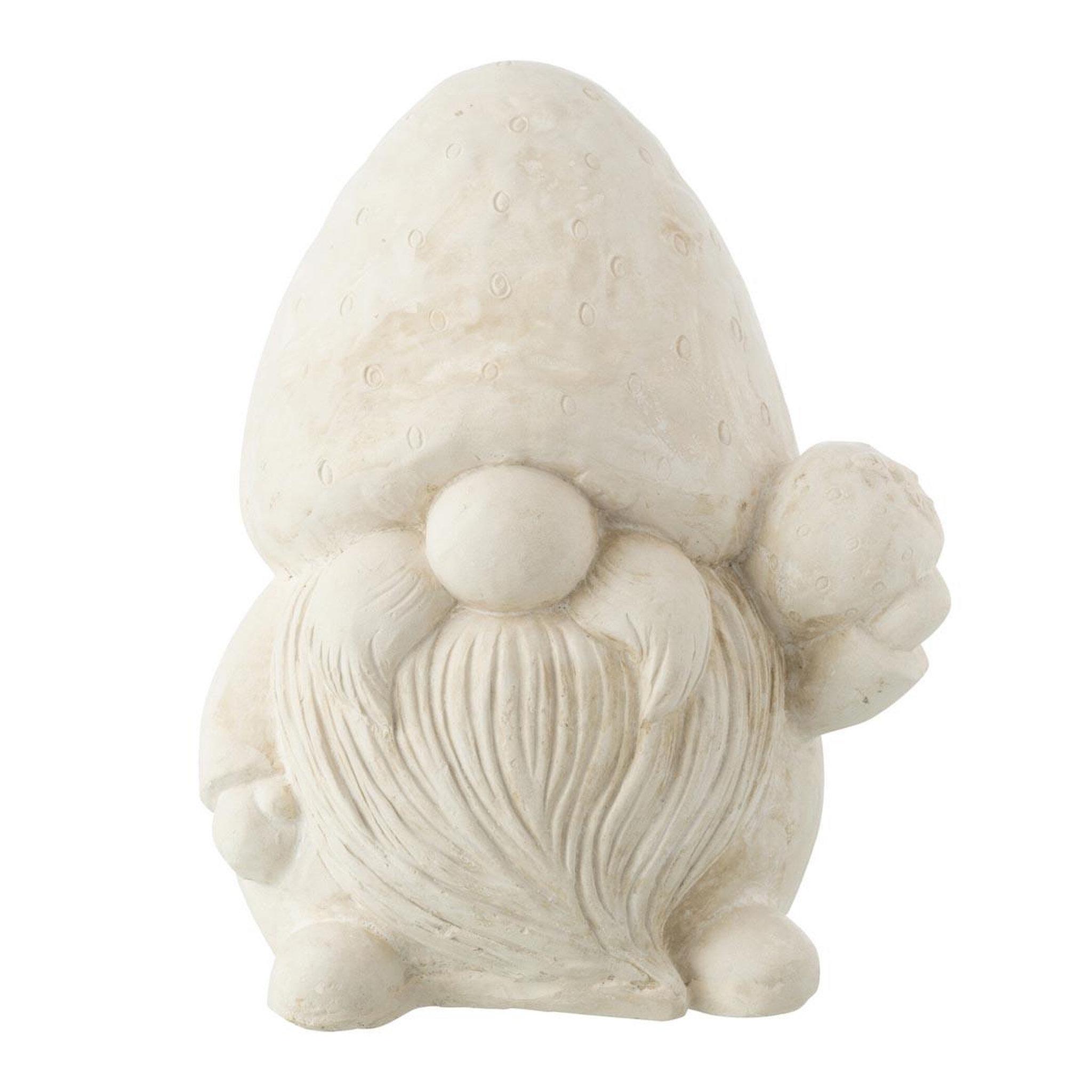 J-LINE Statue déco extérieur  lutin  48cm beige