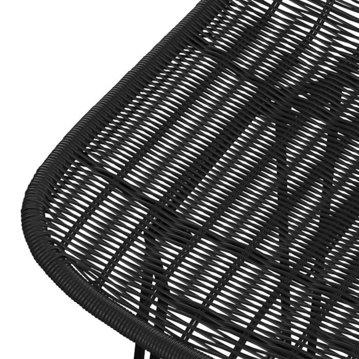 Rendez vous déco Lot de 2 chaises de bar 76 cm en résine tressée marron - Jigani