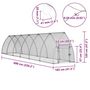 Voir la diapositive 6 : VIDAXL Cage pour poules argente 600x105x120 cm acier galvanise