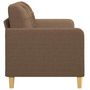 Voir la diapositive 4 : VIDAXL Canape a 2 places Marron 140 cm Tissu