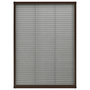 Voir la diapositive 2 : VIDAXL Moustiquaire plissee pour fenetre Aluminium Marron 80x120 cm