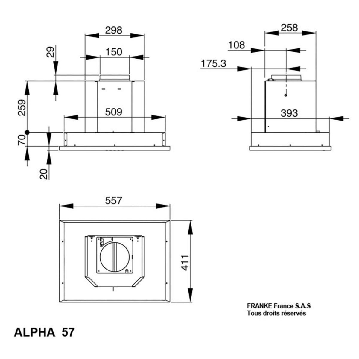 ROBLIN Groupe filtrant 56cm 740m3/h inox - 6208180