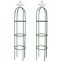 Voir la diapositive 2 : VIDAXL Arche de jardin en forme de tour 2 pcs