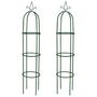 Voir la diapositive 2 : VIDAXL Arche de jardin en forme de tour 2 pcs