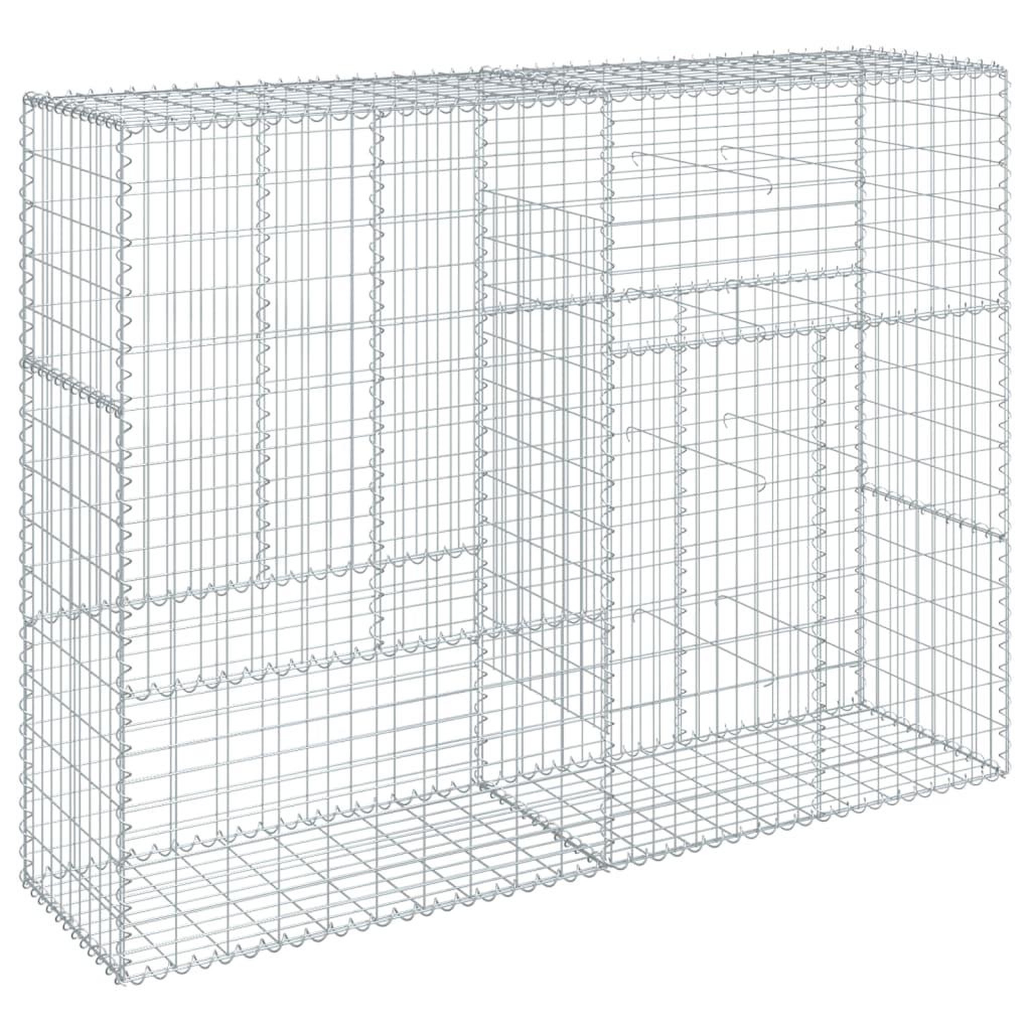 Voir la diapositive 2 : VIDAXL Panier gabion avec couvercle 200x50x150 cm fer galvanise