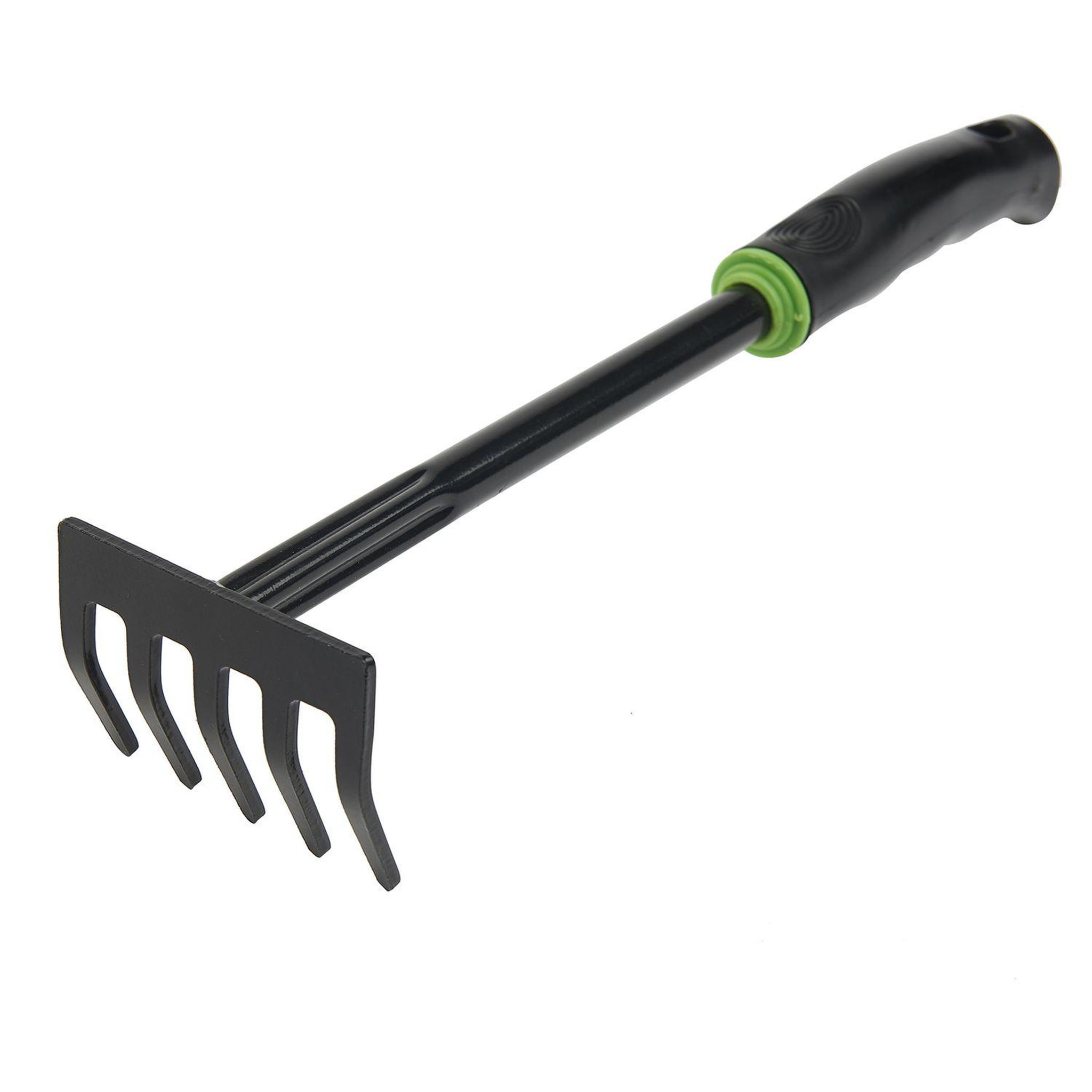 Voir la diapositive 4 : GARDENSTAR Rateau à 5 dents en acier - 32 x 8,5 cm