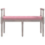 Voir la diapositive 3 : VIDAXL Banc Rose 110x40x70 cm Velours