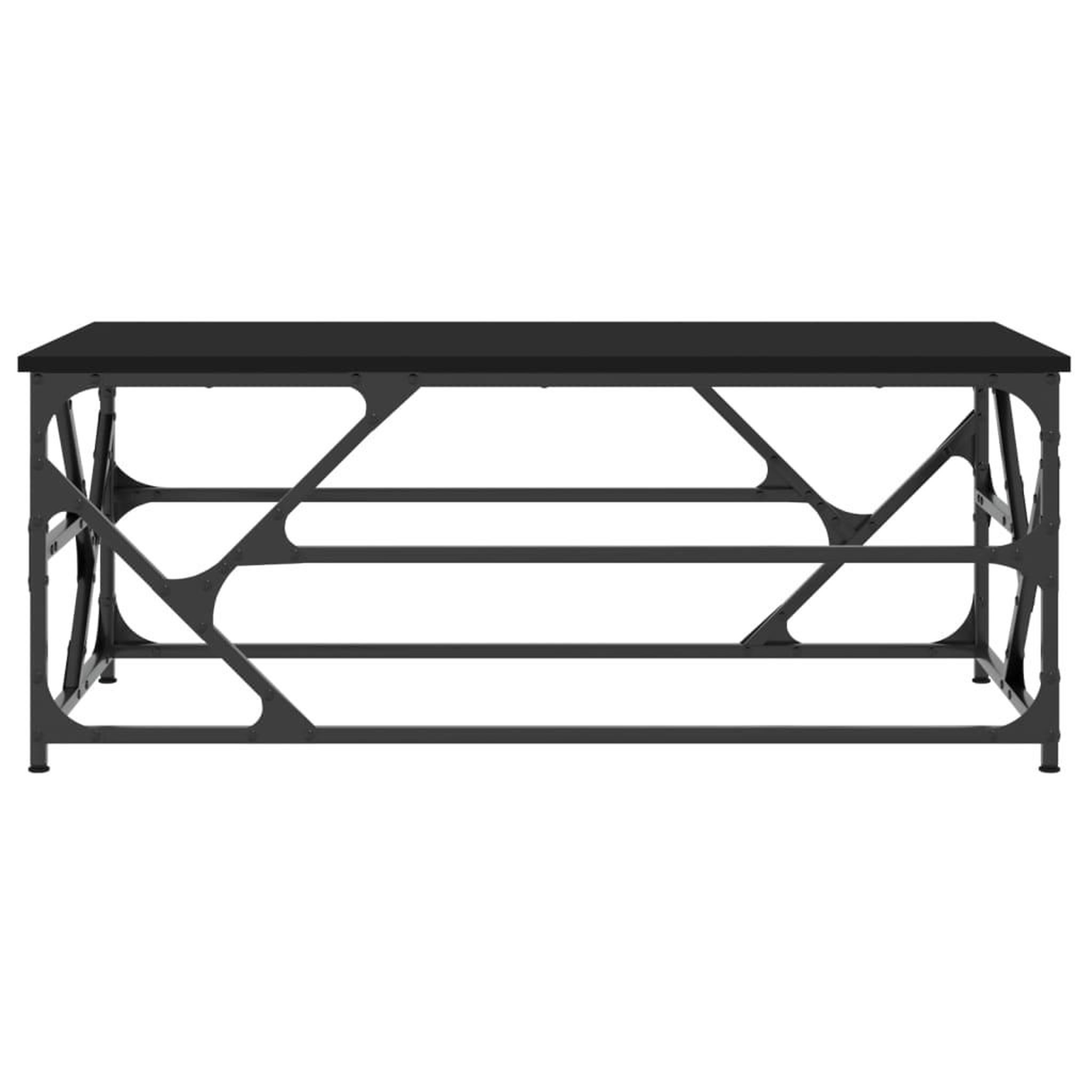 Voir la diapositive 4 : VIDAXL Table basse Noir 100x50x40 cm Bois d'ingenierie