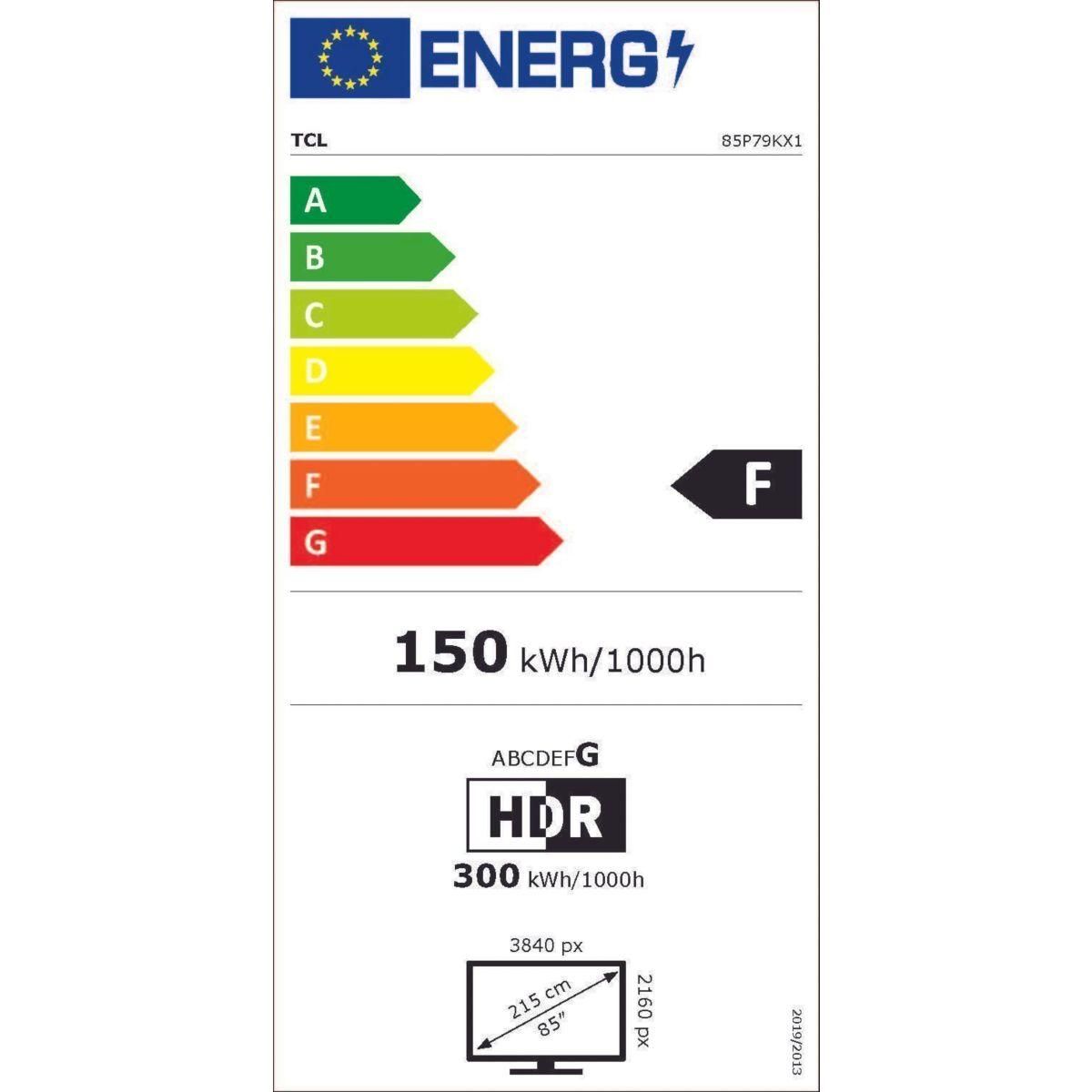 TCL TV QLED 85P79K 2025 - 85 pouces ( 215 cm )