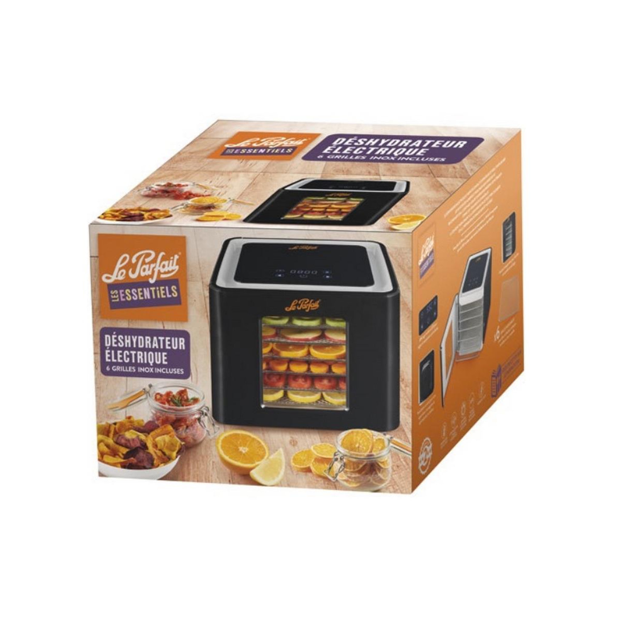 Voir la diapositive 4 : Le parfait Déshydrateur éléctrique 400w noir - 44021b3