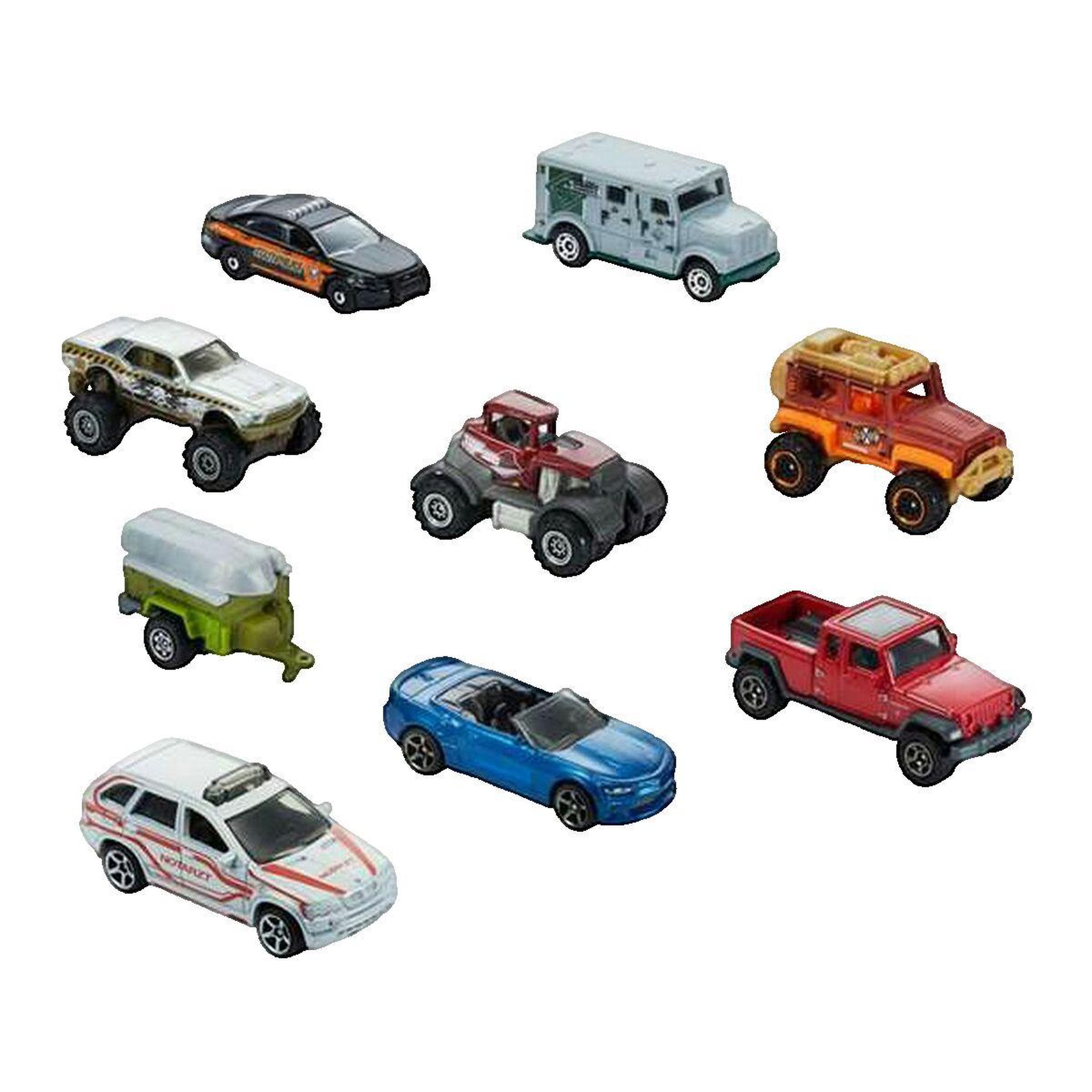 MATTEL Coffret de petites voitures Mattel Matchbox 9 véhicules miniatures