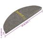 Voir la diapositive 6 : VIDAXL Tapis d'escalier auto-adhesifs 10 pcs gris 65x22,5x3,5 cm