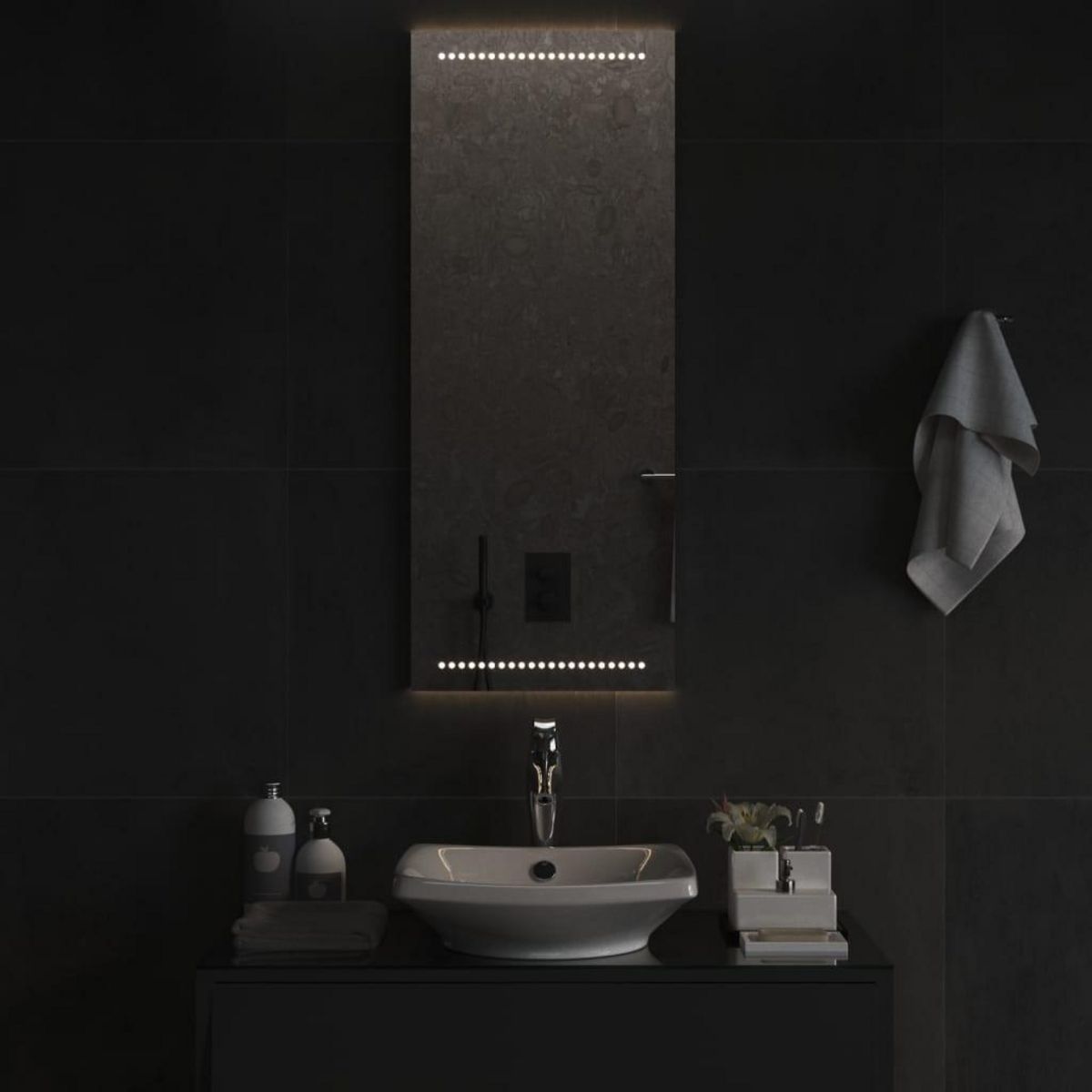 VIDAXL Miroir de salle de bain a LED 40x100 cm