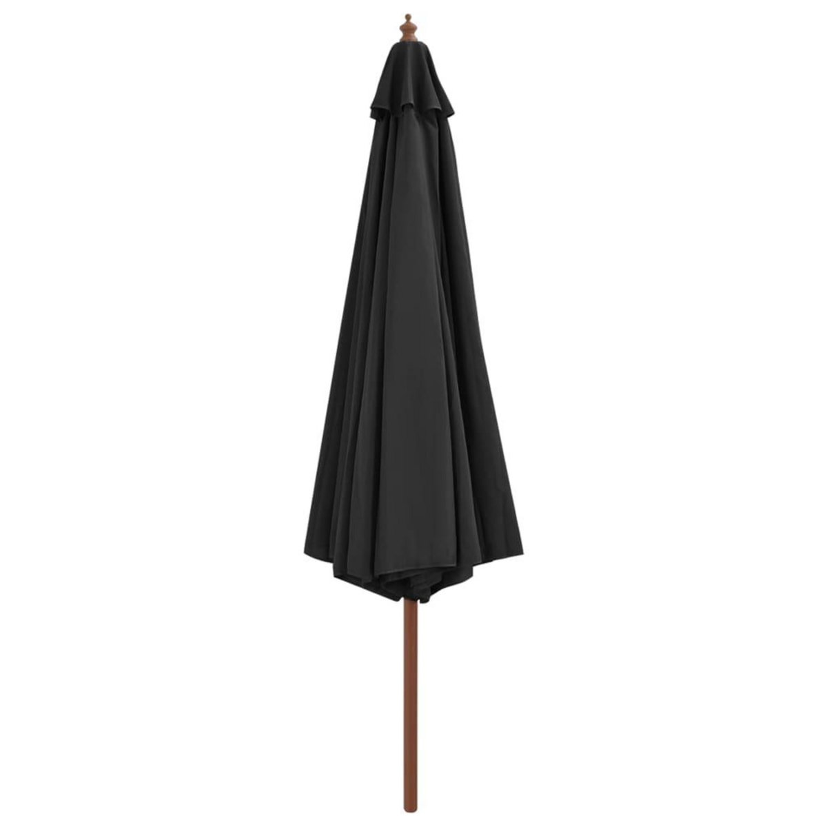 VIDAXL Parasol d'exterieur avec mat en bois 350 cm Anthracite