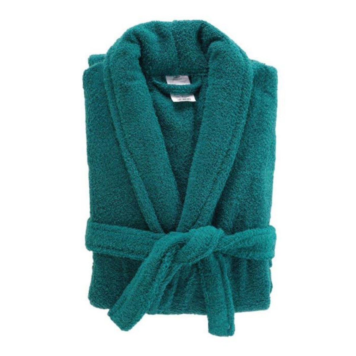 Paris Prix Peignoir Col Châle en Coton  Tendresse  Émeraude