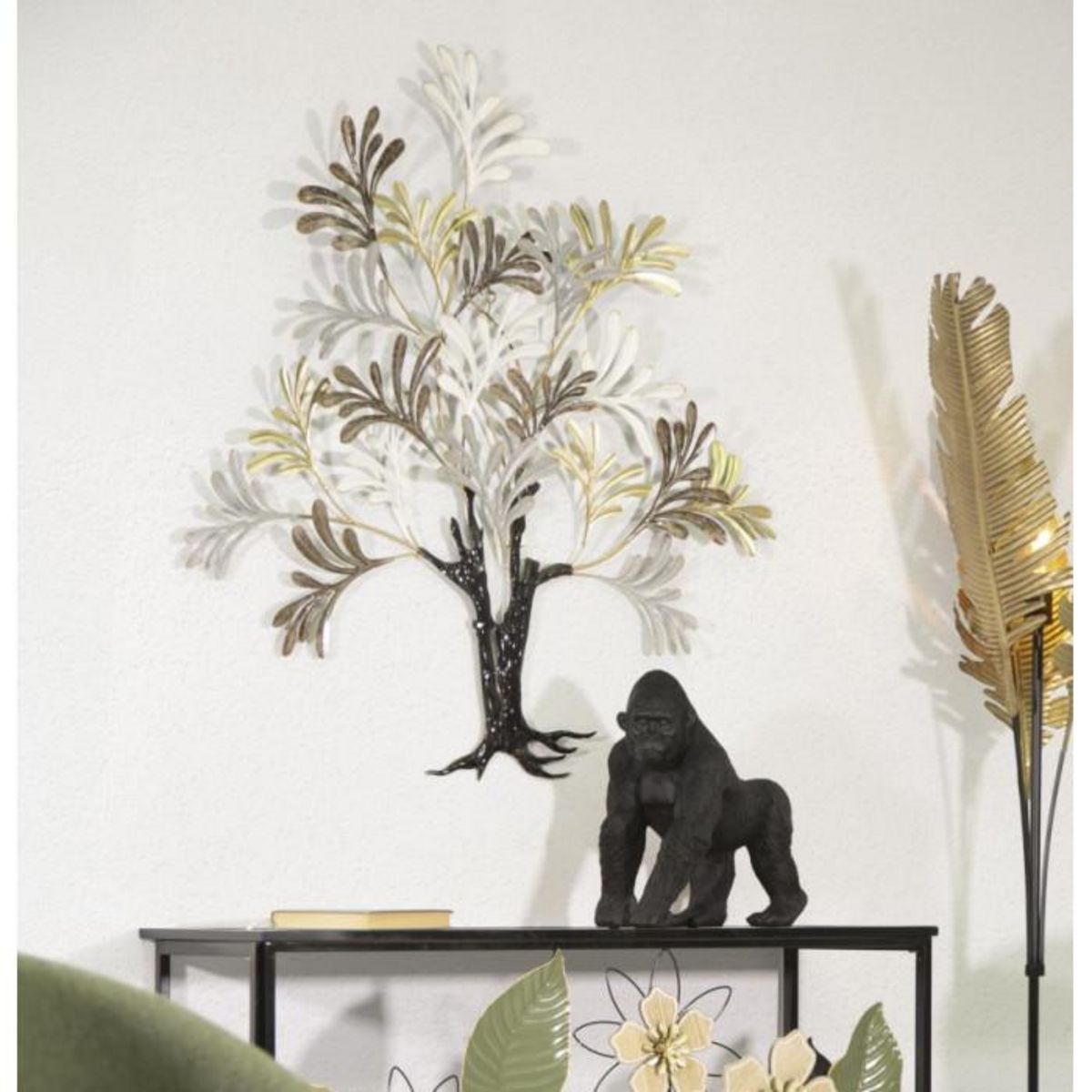 Paris Prix Décoration Murale en Métal  Albero Lixy  100cm Multicolore
