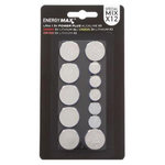 ENERGY MAX Lot de 12 Piles Rondes  Energy  15cm Argent