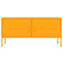 Voir la diapositive 3 : VIDAXL Meuble TV Jaune moutarde 105x35x50 cm Acier