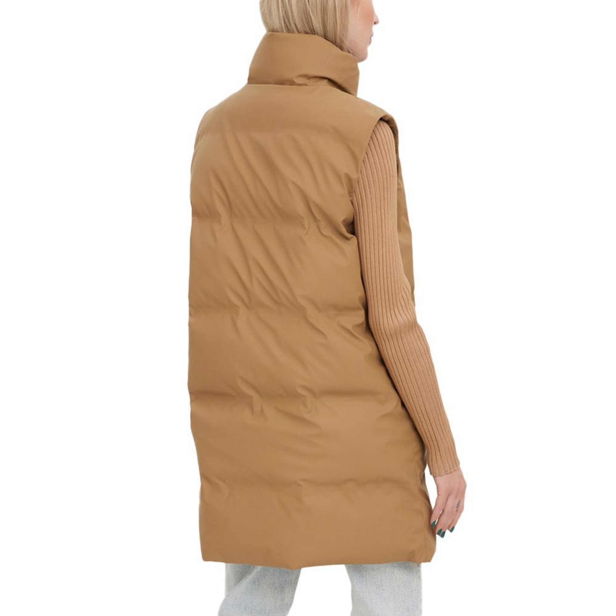 Voir la diapositive 2 : Vero Moda Doudoune sans manche Marron Femme Vero Moda Coated TGY