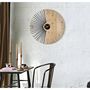 Voir la diapositive 5 : Paris Prix Horloge Murale Design  Wordy  60cm Naturel & Noir
