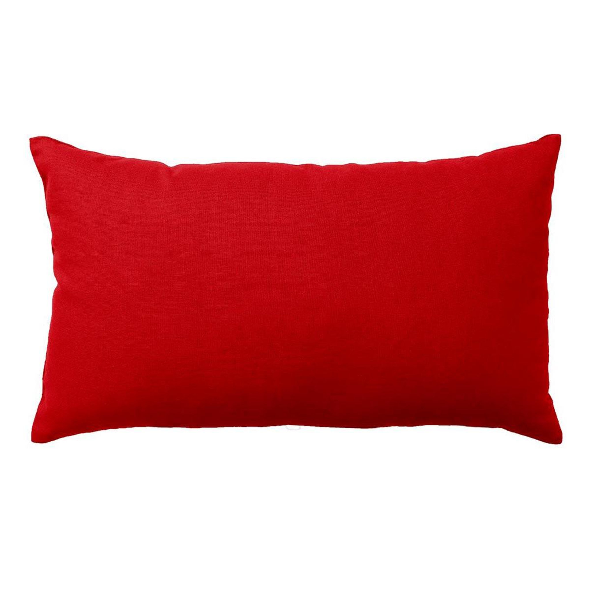 ENJOY HOME Coussin déco uni  panama  30x50cm rouge