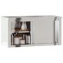 Voir la diapositive 4 : VIDAXL Armoire murale de cuisine avec portes coulissantes inox
