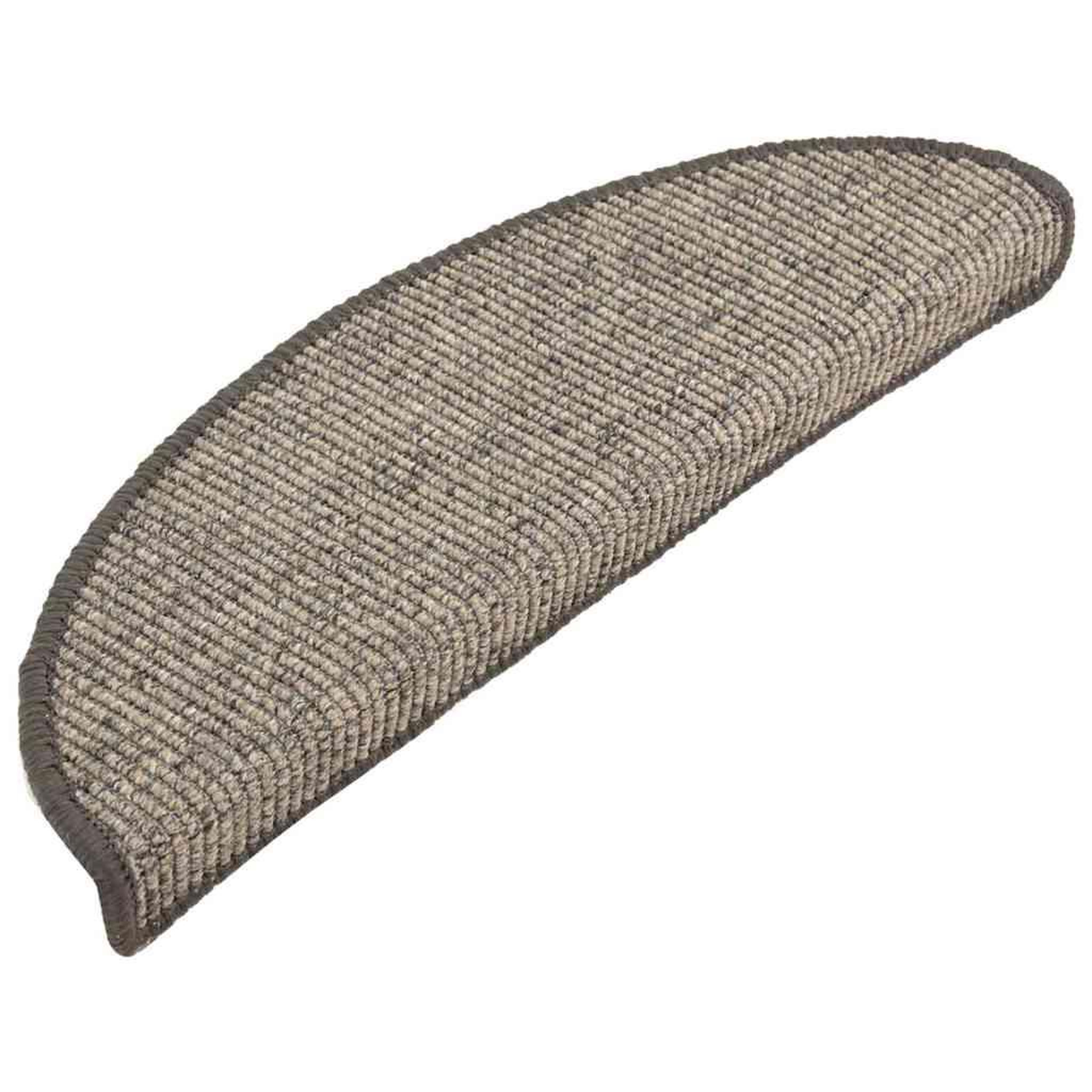 Voir la diapositive 3 : VIDAXL Tapis d'escalier autocollants 15 pcs 56x17x3 cm Beige et gris