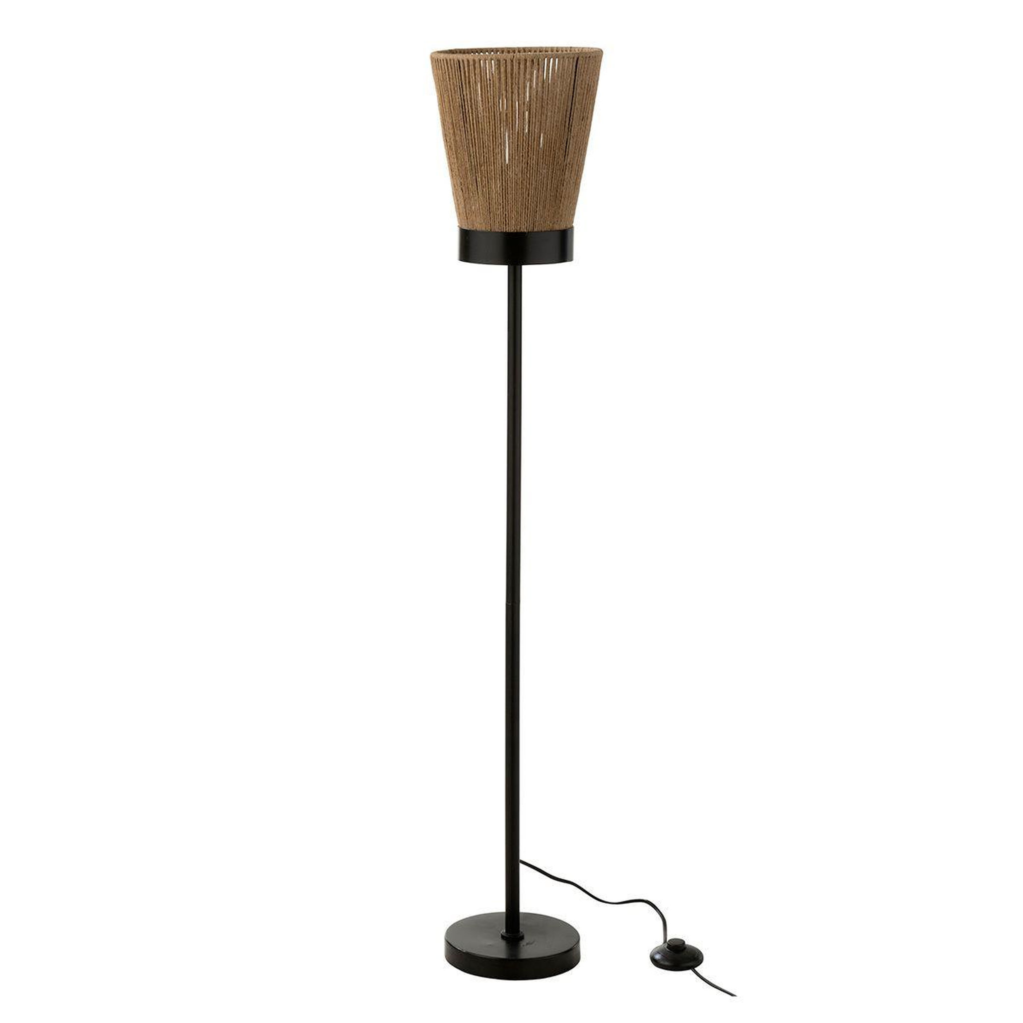 J-LINE Lampadaire en jute  luna  120cm naturel