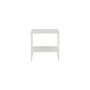 Voir la diapositive 2 : Paris Prix Table d'Appoint Avec Étagère  Staal  50cm Blanc
