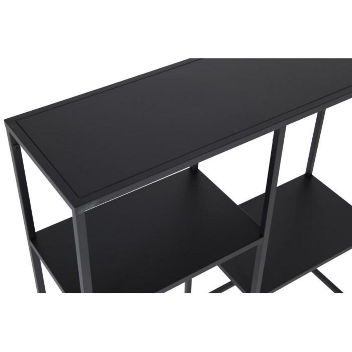 Paris Prix Étagère 3 Niveaux en Métal  Staal  81cm Noir