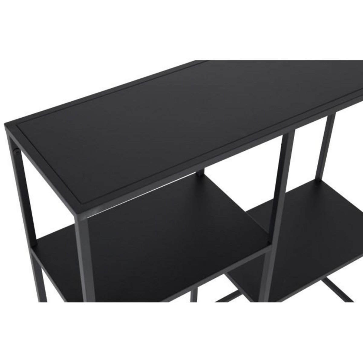 Paris Prix Étagère 3 Niveaux en Métal  Staal  81cm Noir