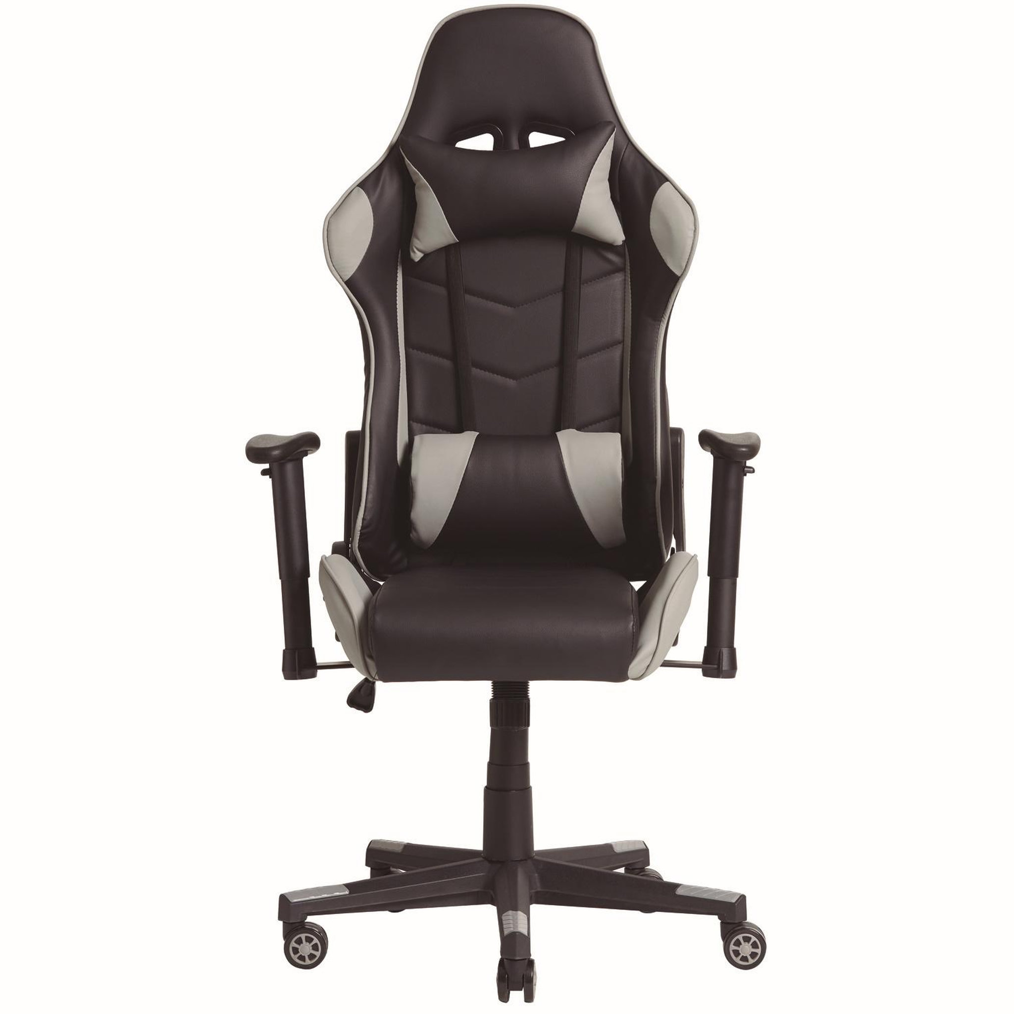 Voir la diapositive 2 : VS VENTA-STOCK Fauteuil de bureau Gaming Racer professionnel Gris, inclinaison et hauteur réglable