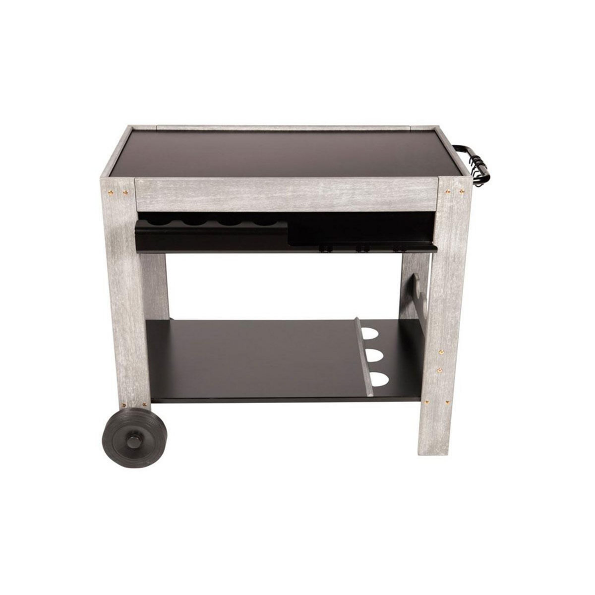 SOMAGIC Chariot plancha bois et métal Perla