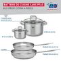 Voir la diapositive 2 : ELO Set de 2 Poêles de cuisson 24 et 28 cm et 2 faitouts 12 et 20 cm Elo Profi Citrin